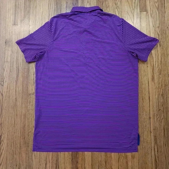 Ralph Lauren RLX Mens Golf Polo Size XL Striped - Picture 5 of 7